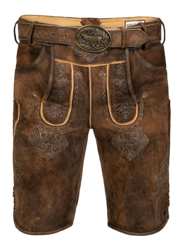 Edelnice Lederhose "Bernd" in Brau