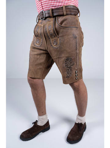 Edelnice Lederhose "Thomas" in Braun
