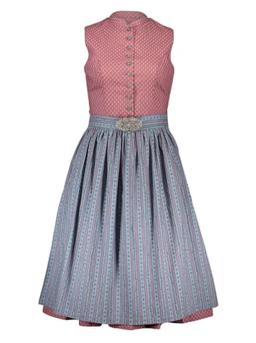 Almsach Dirndl in Hellblau/ Altrosa