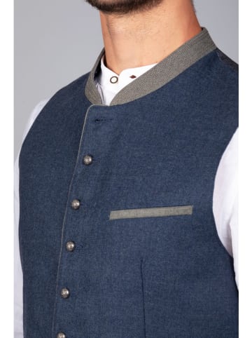 Edelnice Wolltrachtenweste "Christian" in Dunkelblau