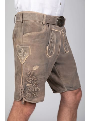 Edelnice Lederhose "Kare" in Hellbraun