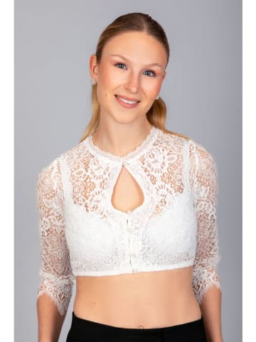 Edelnice Dirndlbluse in Weiß