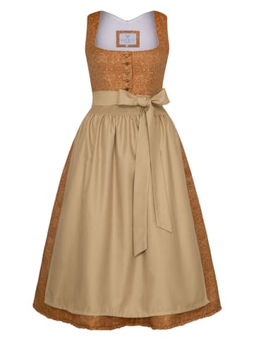 Alpenfee Dirndl ''Brina'' in Hellbraun/ Beige