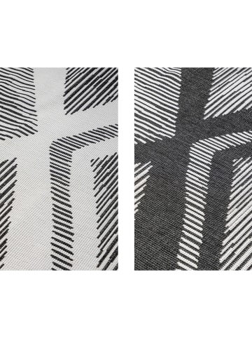 Elle Decoration Indoor-/outdoortapijt "Rhombus" lichtgrijs/zwart