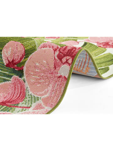 Hanse Home Indoor-/outdoortapijt "Flair" groen/lichtroze