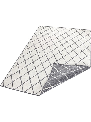 NORTHRUGS Outdoor-Wendeteppich "Malaga" in Grau/ Creme