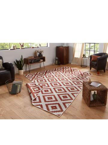 NORTHRUGS Wendeteppich "Malta" in Orange/ Creme