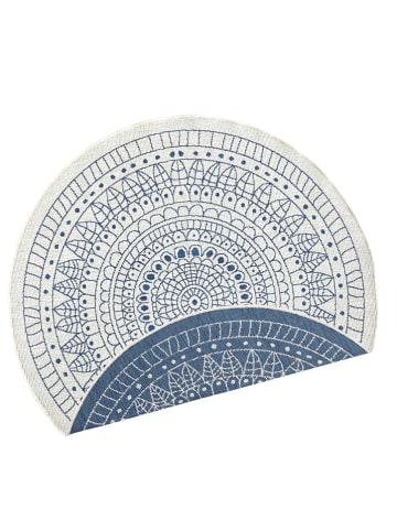 bougari Geweven tapijt "Porto" blauw/crème