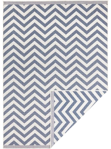 NORTHRUGS Indoor-/outdoortapijt "Palma" blauw/crème