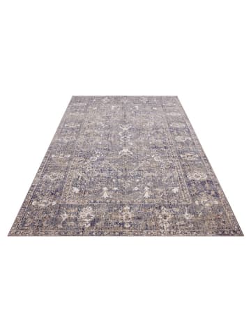 Nouristan Indoor-/ Outdoor-Teppich "Cairo" in Blau/ Creme
