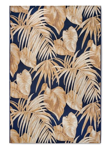 Villeroy & Boch In- & outdoortapijt ''Oktavie'' donkerblauw/goudkleurig