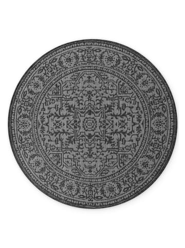 NORTHRUGS Outdoor-Wendeteppich "Kona" in Schwarz/ Weiß