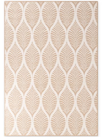 NORTHRUGS Outdoor-Wendeteppich "Liora" in Beige/ Weiß