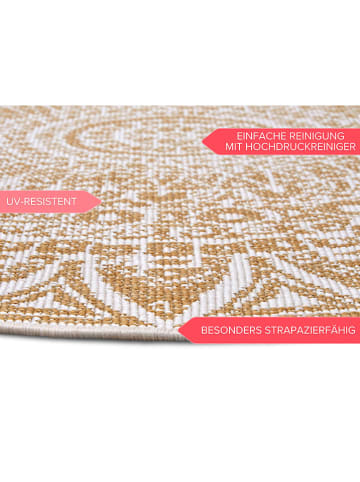 freundin HOME COLLECTION Omkeerbaar outdoortapijt "Nora" mosterdgeel