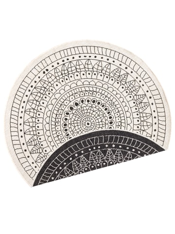 NORTHRUGS Wendeteppich "Porto" in Schwarz/ Creme