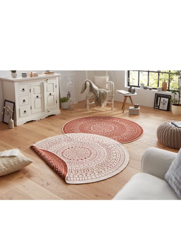 NORTHRUGS Dwustronny dywan "Porto" w kolorze pomarańczowo-kremowym