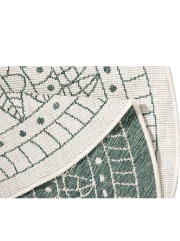 NORTHRUGS Wendeteppich "Porto" in Grün/ Creme