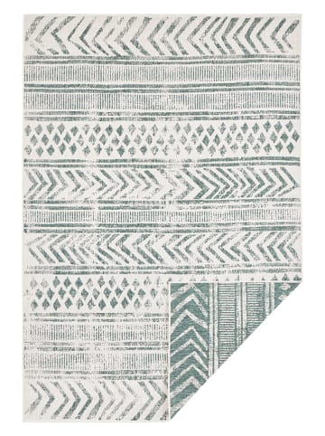 NORTHRUGS Outdoor-Wendeteppich "Twin Supreme - Biri" in Grün/ Creme