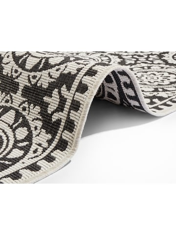 NORTHRUGS Dywan zewnętrzny "Jardin" w kolorze czarno-kremowym