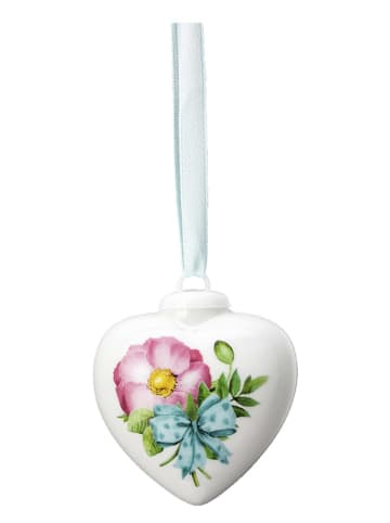 Rosenthal Dekoanhänger in Weiß/ Bunt - (L)4,5 cm