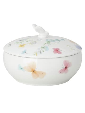 Hutschenreuther Pojemnik "Blumenwiese" w kolorze białym ze wzorem - Ø 12,5 cm