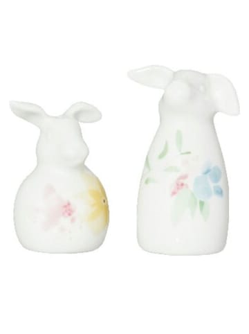 Hutschenreuther 2-częściowy zestaw przyprawników "Blumenwiese" w kolorze białym