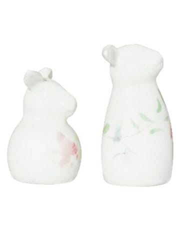Hutschenreuther 2tlg. Set: Salz- & Pfefferstreuer "Blumenwiese" in Weiß