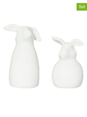 Hutschenreuther 2-częściowy zestaw przyprawników w kolorze białym