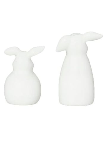 Hutschenreuther 2-częściowy zestaw przyprawników w kolorze białym