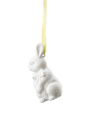 Rosenthal Zawieszka dekoracyjna w kolorze biało-żółtym - dł. 7 cm