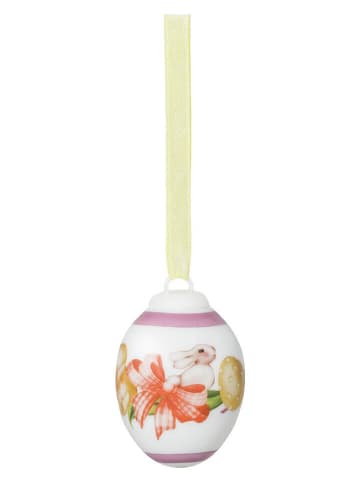 Hutschenreuther Zawieszka dekoracyjna "Easter bunny" ze wzorem - wys. 5 x Ø 3,5 cm