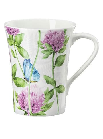 Hutschenreuther Kubek "Clover" w kolorze zielono-fioletowym - wys, 11,5 x Ø 9 cm