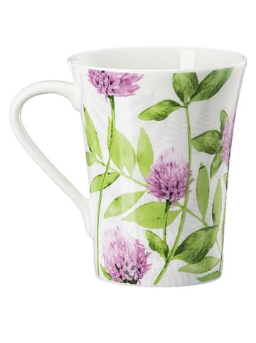 Hutschenreuther Kubek "Clover" w kolorze zielono-fioletowym - wys, 11,5 x Ø 9 cm