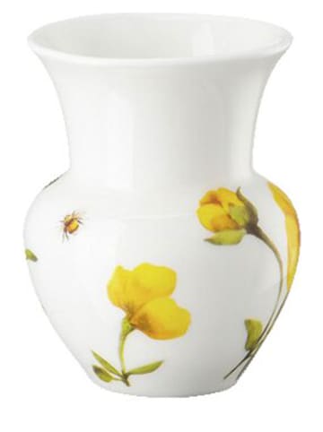 Hutschenreuther Vase "Butterblume" in Gelb/ Weiß - (H)8,5 x Ø 6,5 cm