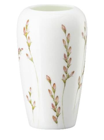 Hutschenreuther Vase "Wiesenrispe" in Weiß/ Grün/ Rosa - (H)10 x Ø 6 cm