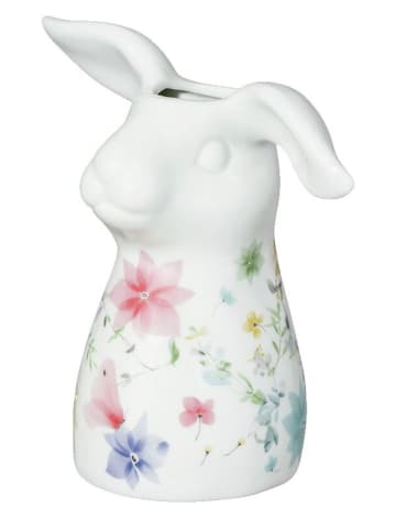 Hutschenreuther Wazon "Flower meadow" w kolorze białym ze wzorem - wys. 16 cm