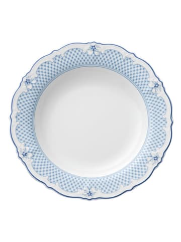 Hutschenreuther Suppenteller in Weiß/ Hellblau - Ø 24 cm