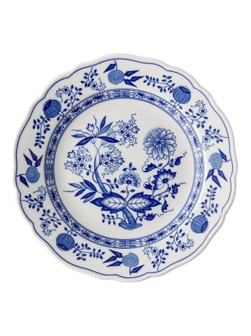 Hutschenreuther Talerz obiadowy w kolorze niebiesko-białym - Ø 25 cm