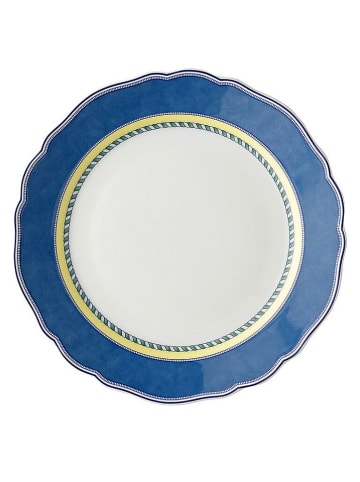 Hutschenreuther Talerz śniadaniowy "Medley" w kolorze biało-niebieskim - Ø 19 cm