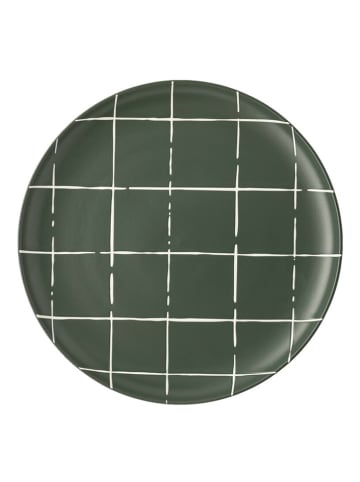 Thomas Talerzyk deserowy "Fun" w kolorze biało-zielonym - Ø 22 cm
