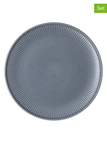 Thomas 6er-Set: Speiseteller "Thomas Clay" in Blau - (H)2,6 x Ø 27,1 cm