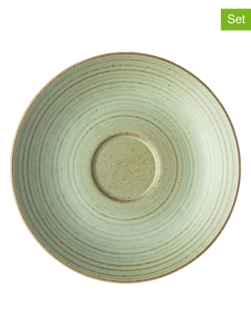 Thomas 6er-Set: Cappucino-Untertassen "Thomas Nature" in Grün - (H)2,7 x Ø 16,4 cm