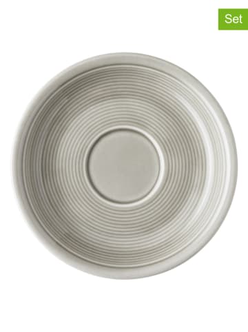 Thomas 6er-Set: Kaffee-Untertassen "Trend Colour" in Grau - (H)2,3 x Ø 14 cm