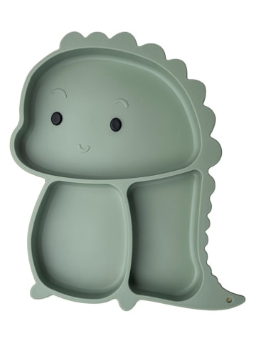 Fackelmann Menüteller "Dino" in Grün - (B)21,5 x (H)23 cm