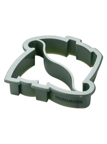 Fackelmann Wykrawacz "Dinosaur" w kolorze zielonym do kanapek - 12 x 10 x 2,8 cm