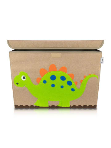 Lifeney Pudełko "Dino" w kolorze jasnobrązowo-zielonym - 51 x 36 x 36 cm