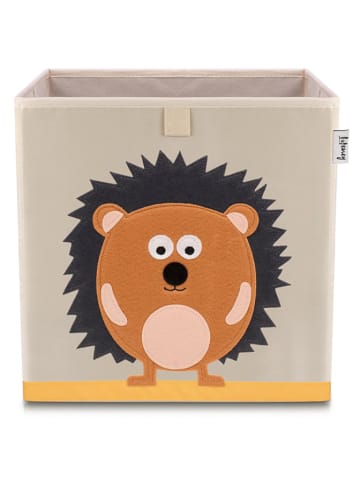 Lifeney Aufbewahrungsbox "Igel" in Beige/ Hellbraun - (B)33 x (H)33 x (T)33 cm