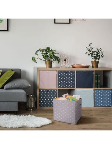 Lifeney Aufbewahrungsbox "Sterne" in Dunkelblau - (B)33 x (H)33 x (T)33 cm