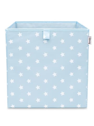 Lifeney Aufbewahrungsbox "Sterne" in Hellblau - (B)33 x (H)33 x (T)33 cm
