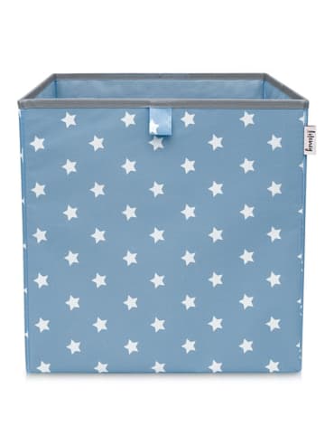 Lifeney Aufbewahrungsbox "Sterne" in Türkis - (B)33 x (H)33 x (T)33 cm